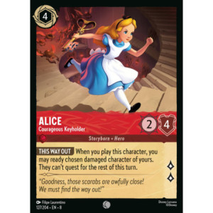 Alice - Courageous Keyholder FOIL Holo 127/204 - Reign of Jafar (Lorcana)