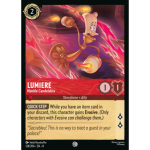 Lumiere - Nimble Candelabra FOIL Holo 128/204 - Reign of Jafar (Lorcana)