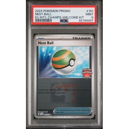 PSA 9 Nest Ball 181/198 PROMO EUIC WELCOME KIT Pokemon TCG